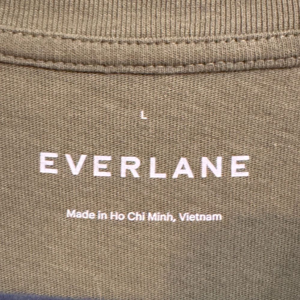 Everlane Olive Green Shirt Dress size L - Picture 2 of 7